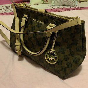 NWT Michael Kors Sutton Checkerboard Satchel Bag